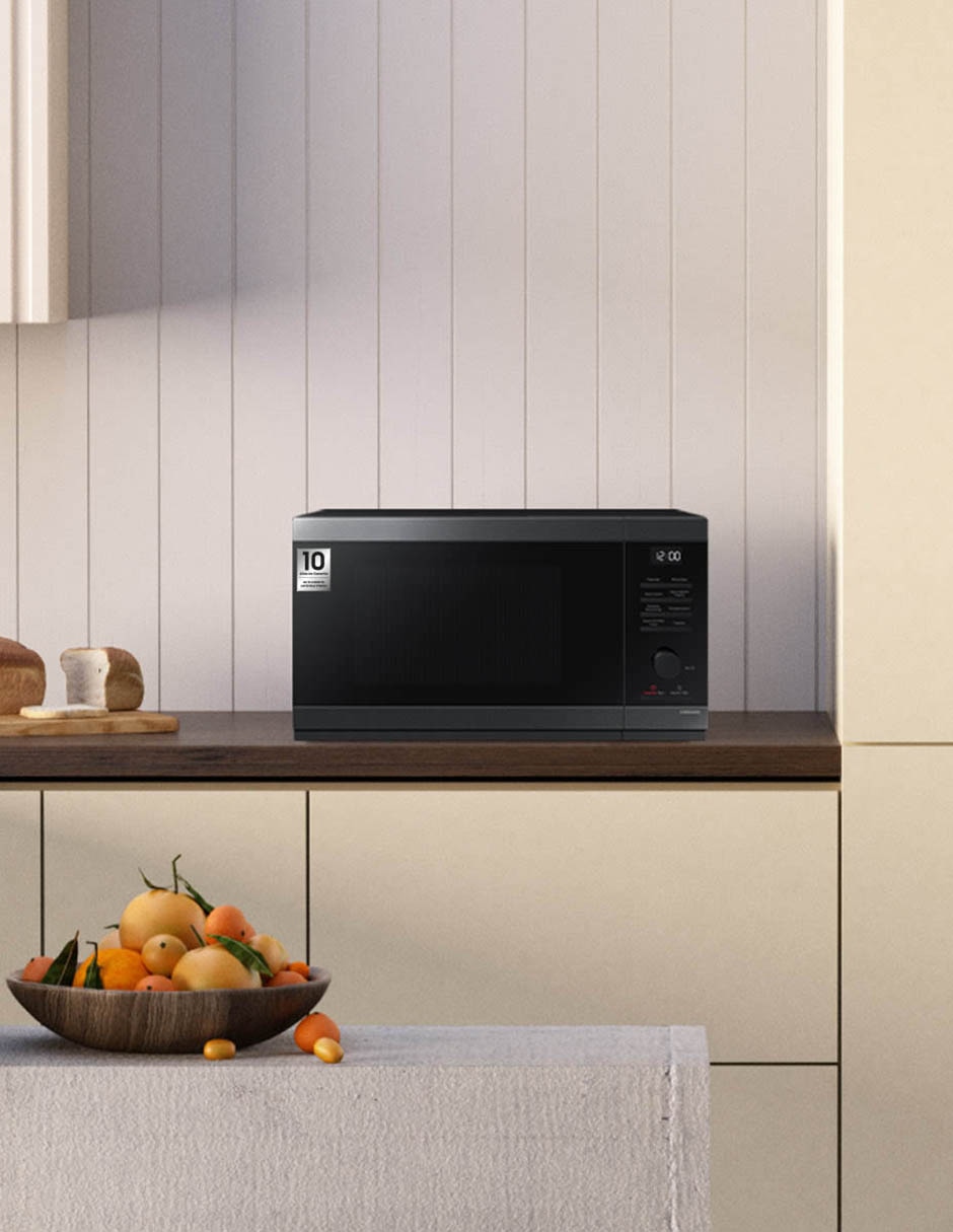 Combo Refrigerador French door Samsung 31 pies cúbicos tecnología inverter y fábrica de hielos F-RF32CG59MS32 + Microondas 9