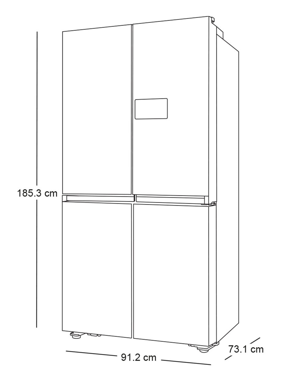 Combo refrigerador french door 23 pies cúbicos inverter no frost y fábrica de hielos F-RM90F6UN50U8 + Pantalla 50 pulgadas Crystal 4K Smart TV 19