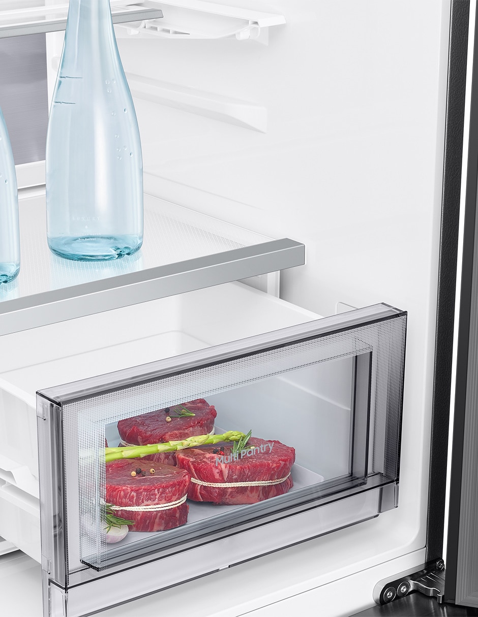 Combo refrigerador french door 23 pies cúbicos inverter no frost y fábrica de hielos F-RM90F6UN50U8 + Pantalla 50 pulgadas Crystal 4K Smart TV 22