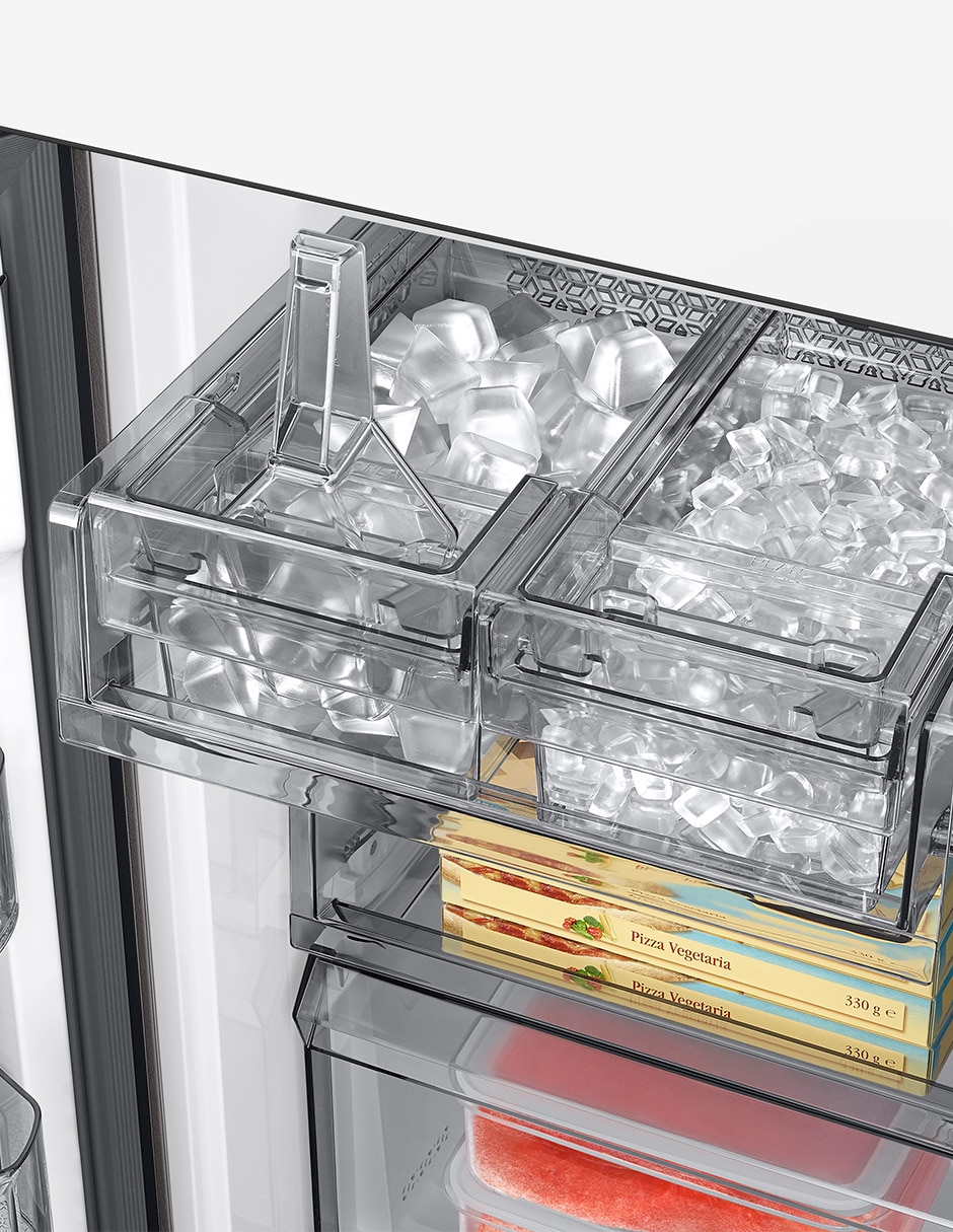 Combo refrigerador french door 23 pies cúbicos inverter no frost y fábrica de hielos F-RM90F6UN50U8 + Pantalla 50 pulgadas Crystal 4K Smart TV 24