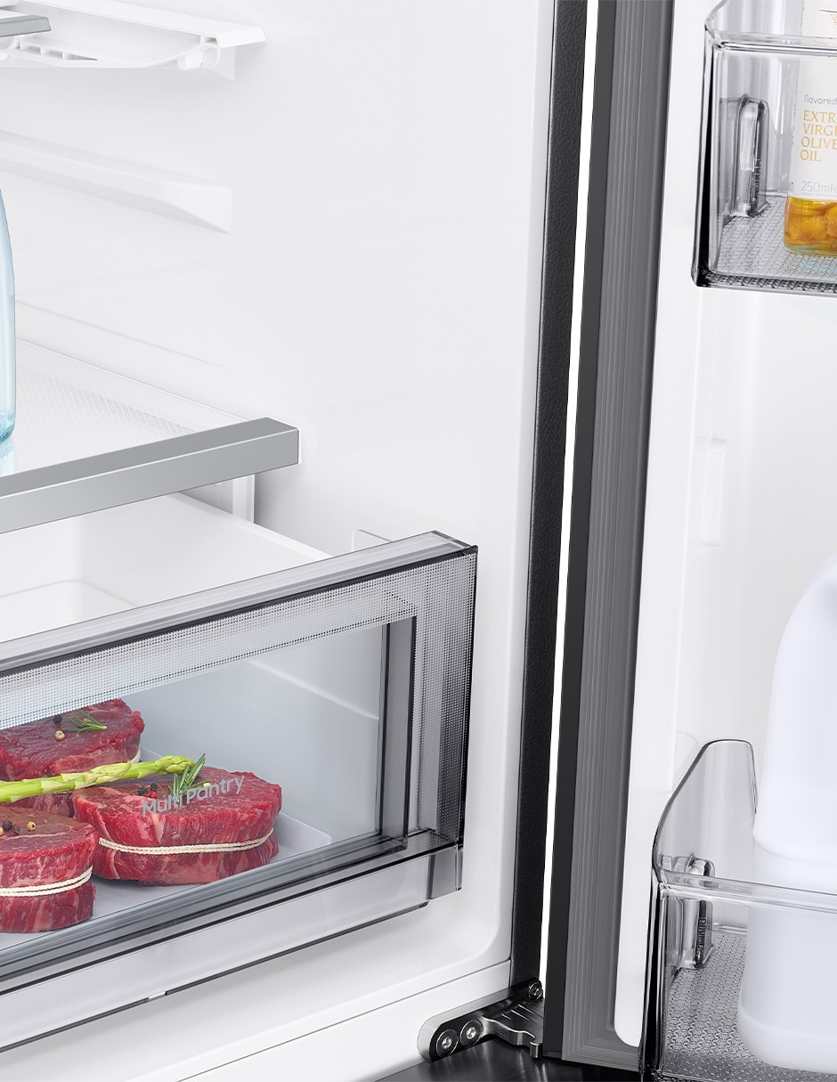 Combo refrigerador french door 23 pies cúbicos inverter no frost y fábrica de hielos F-RM90F6UN50U8 + Pantalla 50 pulgadas Crystal 4K Smart TV 3