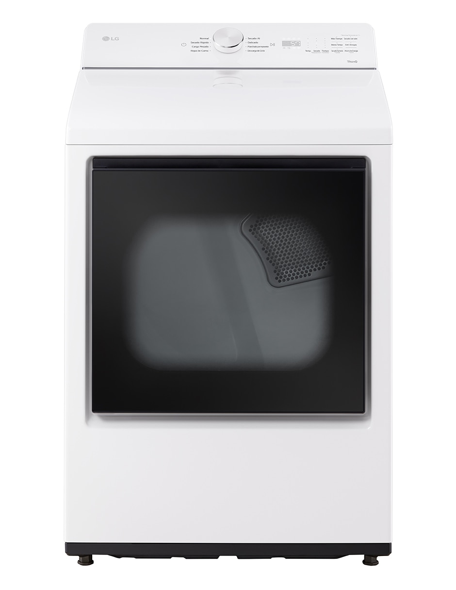 Secadora de gas natural/lp LG de 22 kg con 24 ciclos DT22EWTX