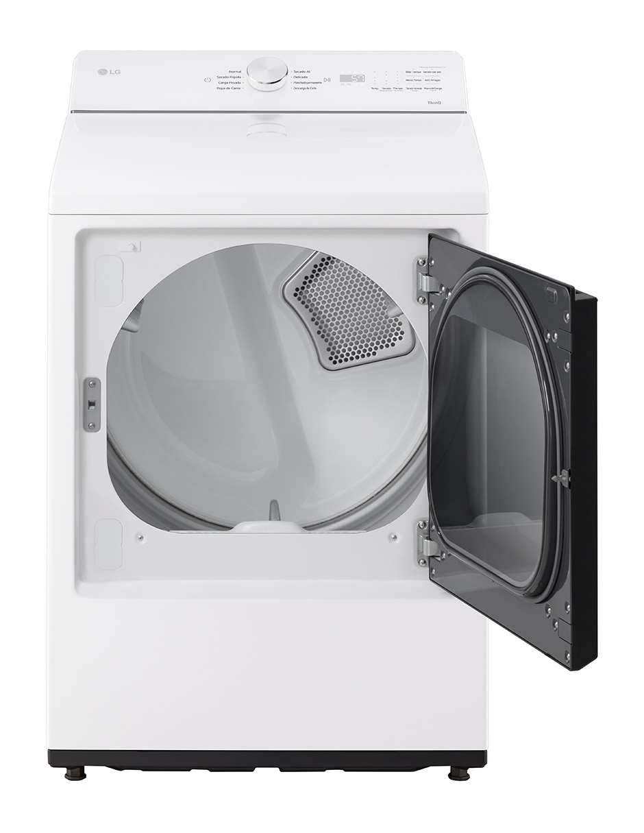 Secadora de gas natural/lp LG de 22 kg con 24 ciclos DT22EWTX