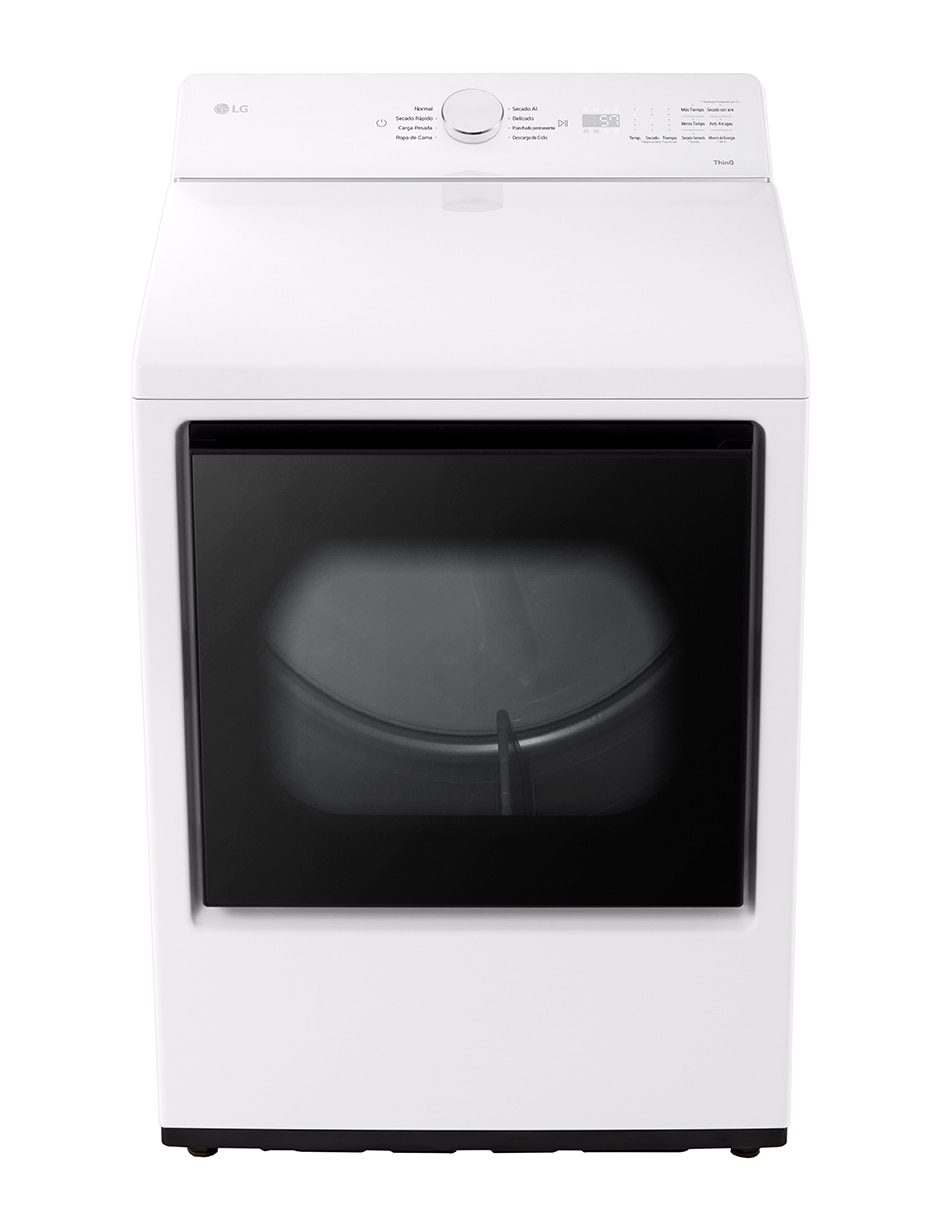 Secadora de gas natural/lp LG de 22 kg con 24 ciclos DT22EWTX