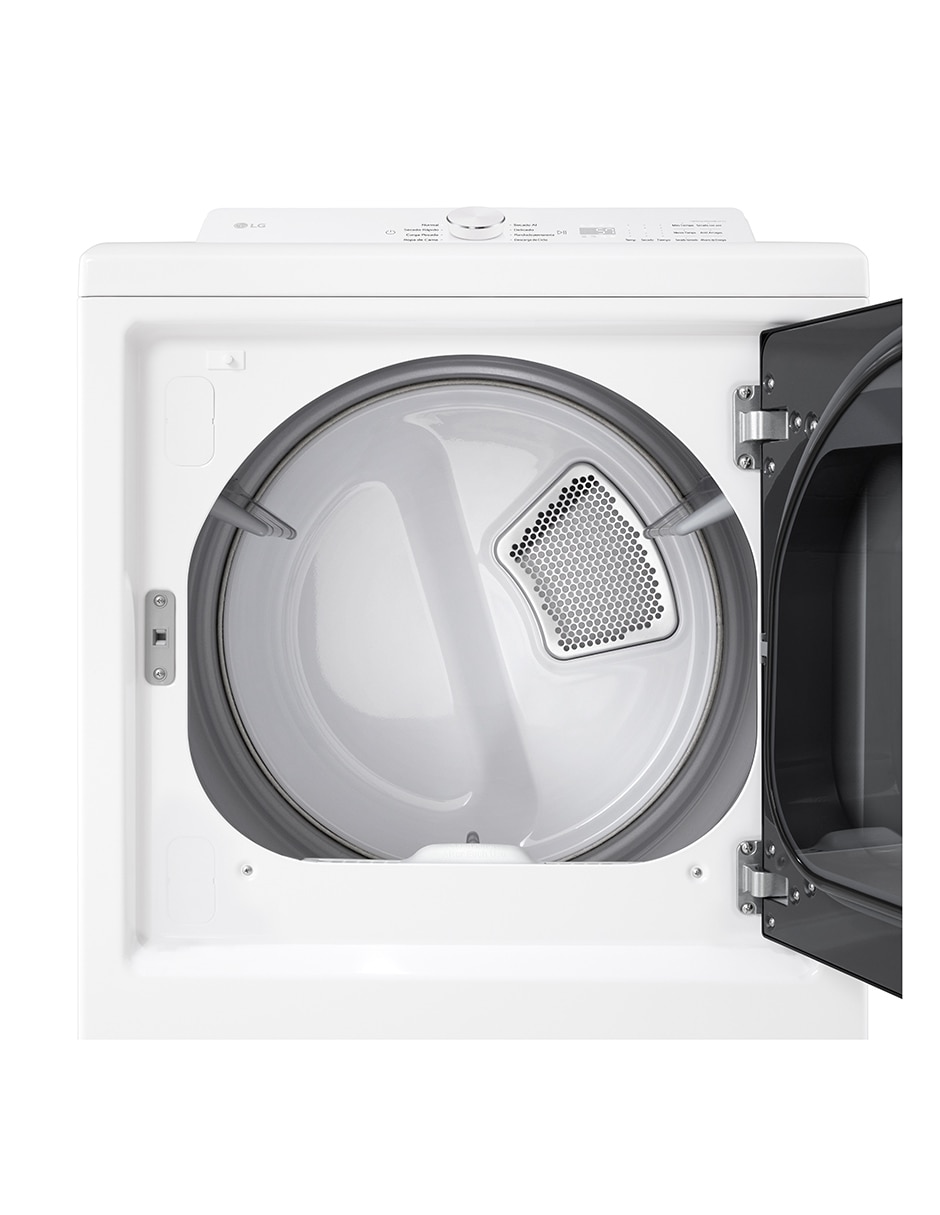 Secadora de gas natural/lp LG de 22 kg con 24 ciclos DT22EWTX