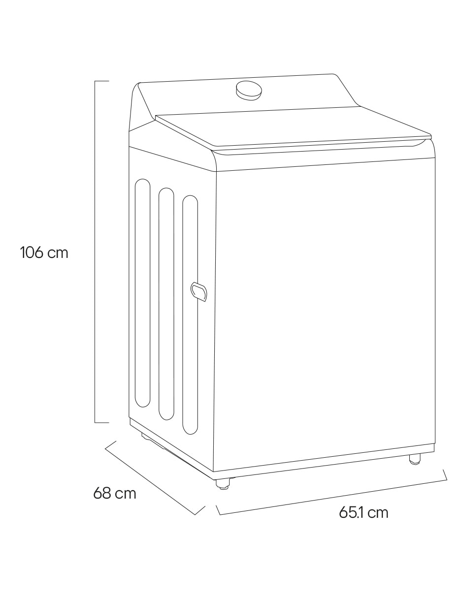 Lavadora 23 kg automática carga superior wt23obtx6 11
