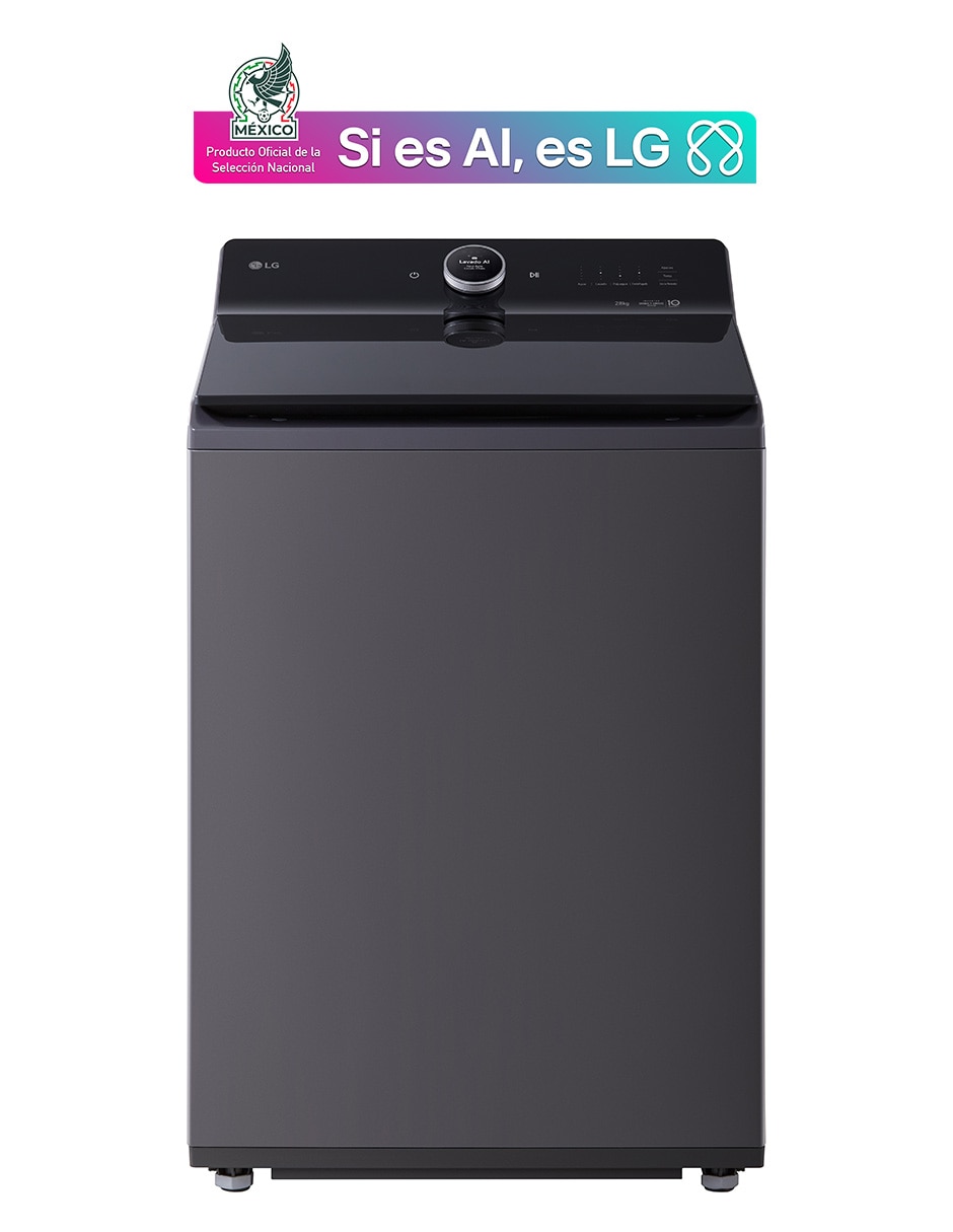 Lavadora Lg 28 kg automática carga superior wt28egtx6
