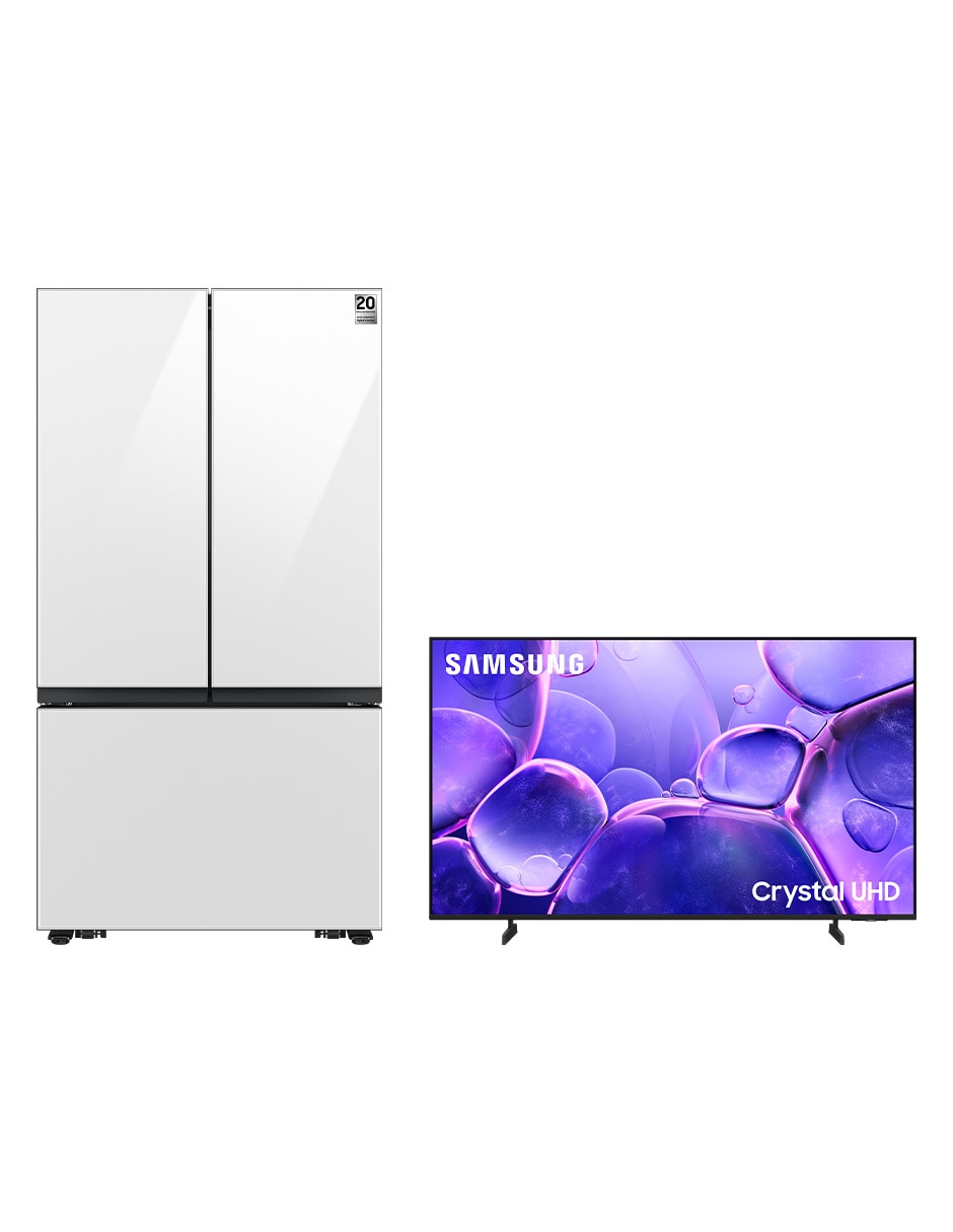 refrigerador french door samsung 32 pies cúbicos inverter y no frost y automática f-rf32cbun50u8