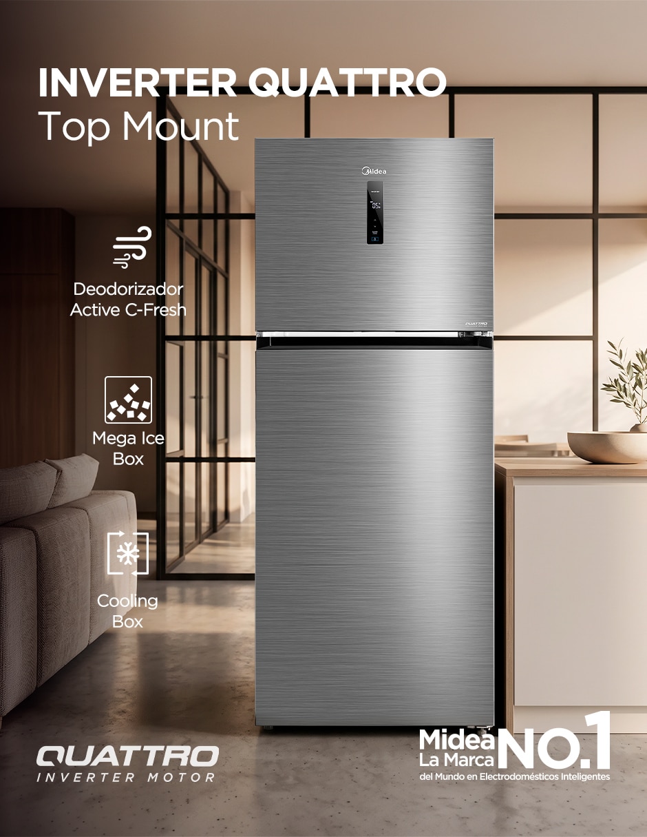 Refrigerador top mount 15 pies cúbicos inverter y no frost con fábrica de hielo MDRT580MTM46D Refrigerador top mount 15 pies cúbicos inverter y no frost con fábrica de hielo MDRT580MTM46D