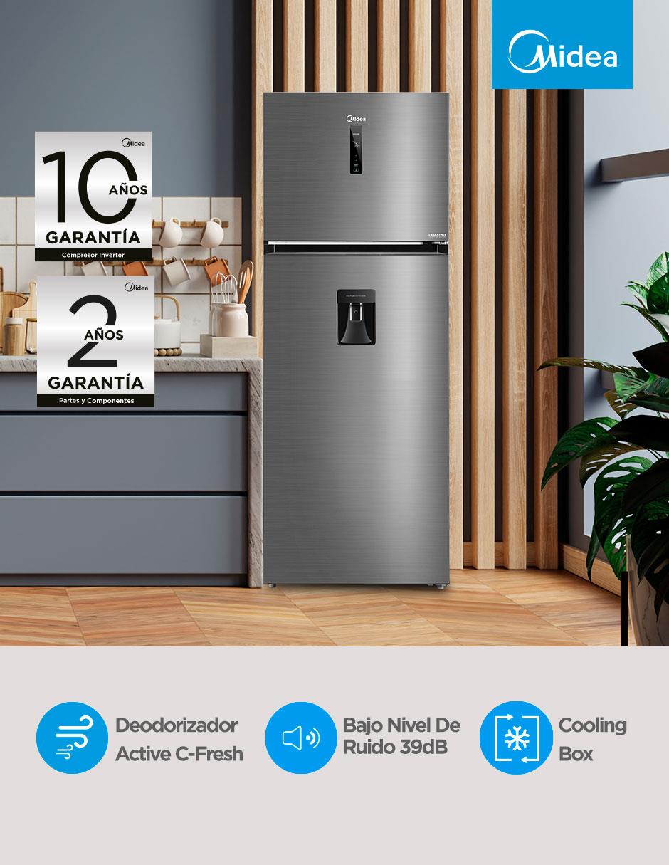 Refrigerador top mount Midea 17 pies cúbicos inverter y no frost con fábrica de hielo MDRT645MTM46WD