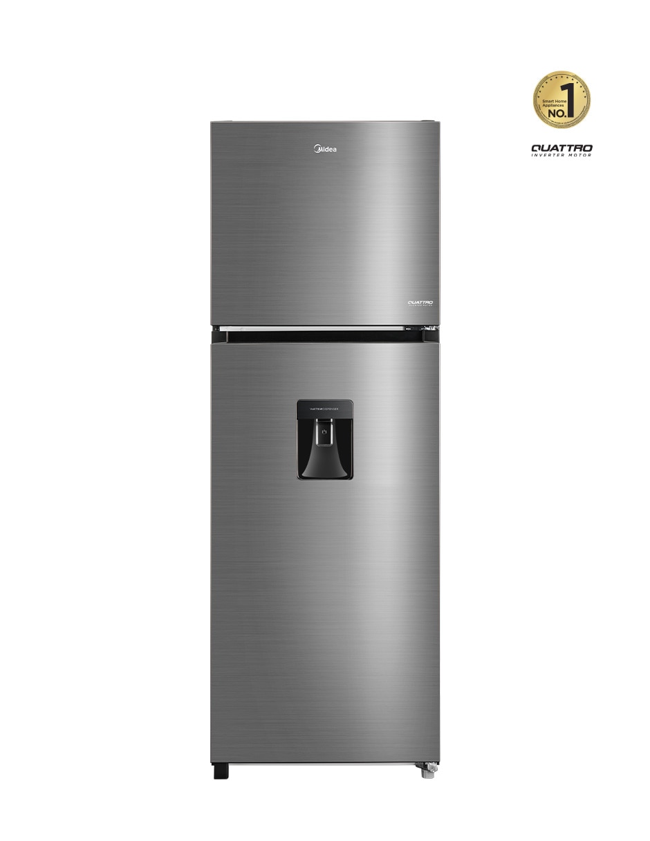 Refrigerador Top Mount Midea 12 pies cúbicos inverter y no frost y fábrica de hielo Mdrt489Mtm46Wd