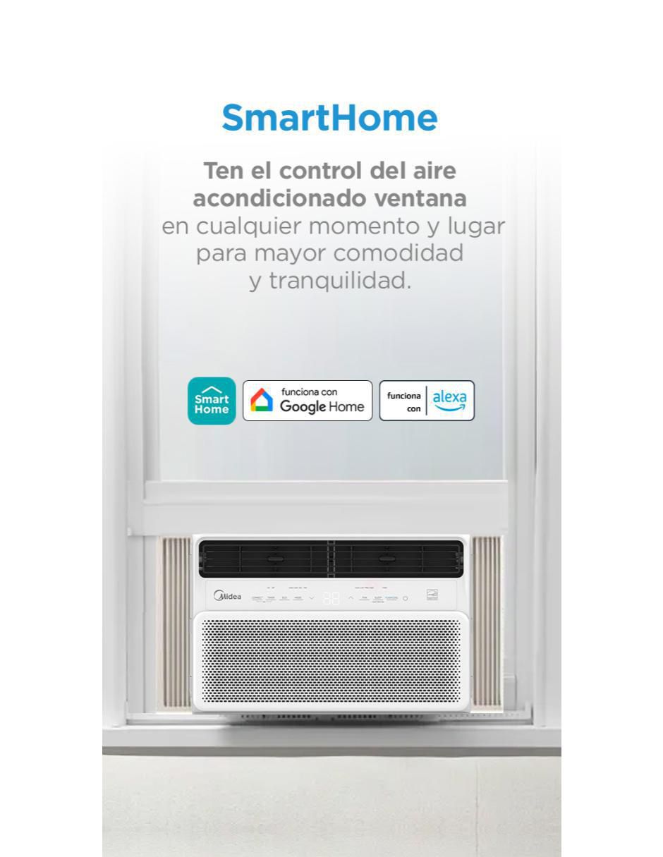 Aire acondicionado de ventana Midea Frío 8000 BTU MAW08C1OUV 115 V