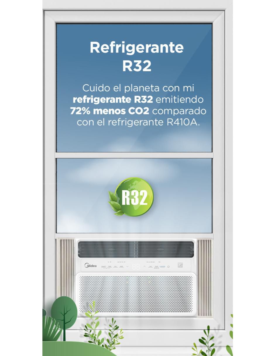 Aire acondicionado de ventana Midea Frío 8000 BTU MAW08C1OUV 115 V