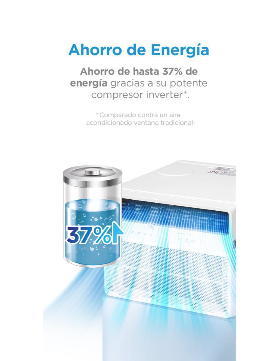 Aire acondicionado de ventana Midea Frío 8000 BTU MAW08C1OUV 115 V