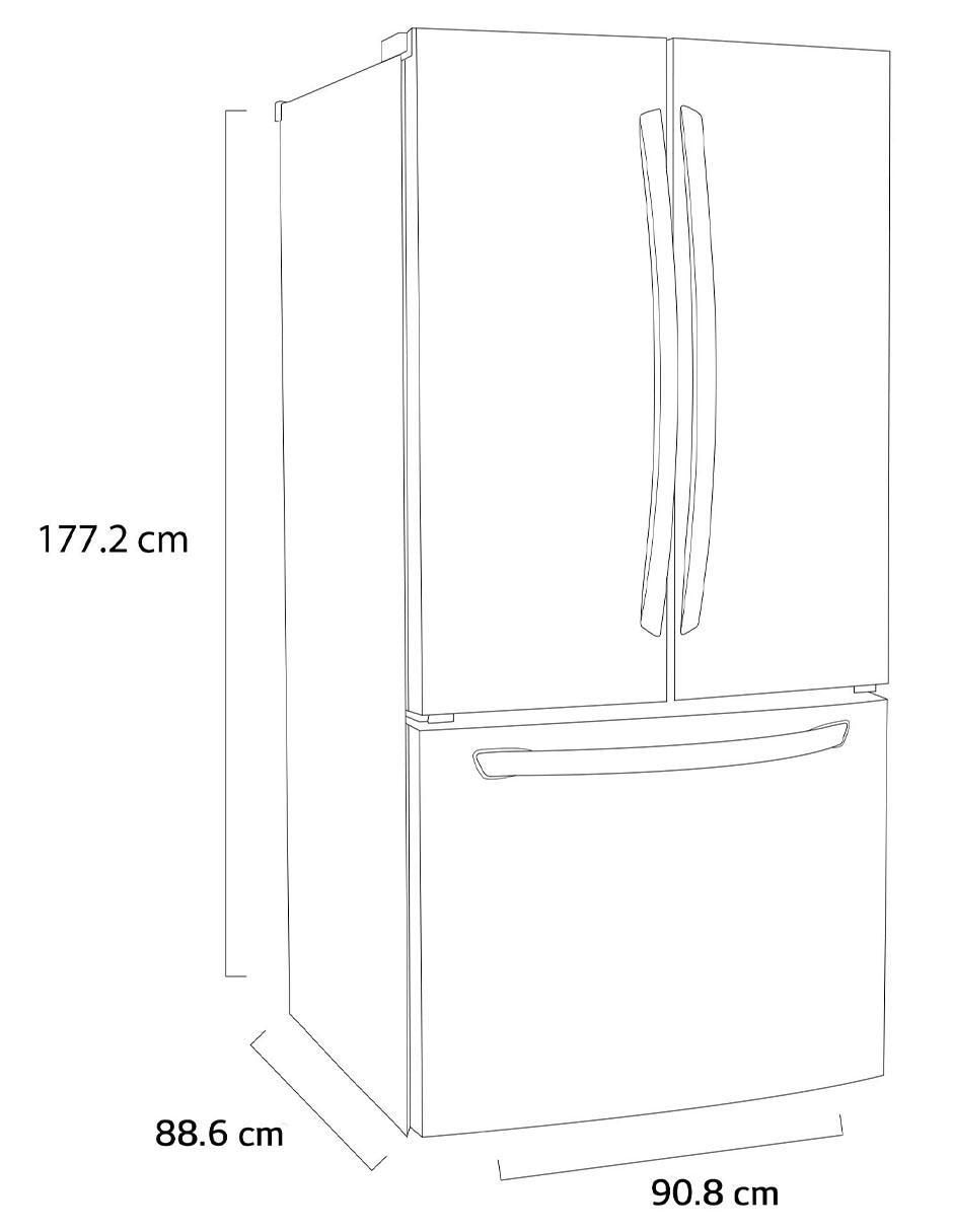 Refrigerador french door 29 pies cúbicos inverter y no frost GM29BP 12