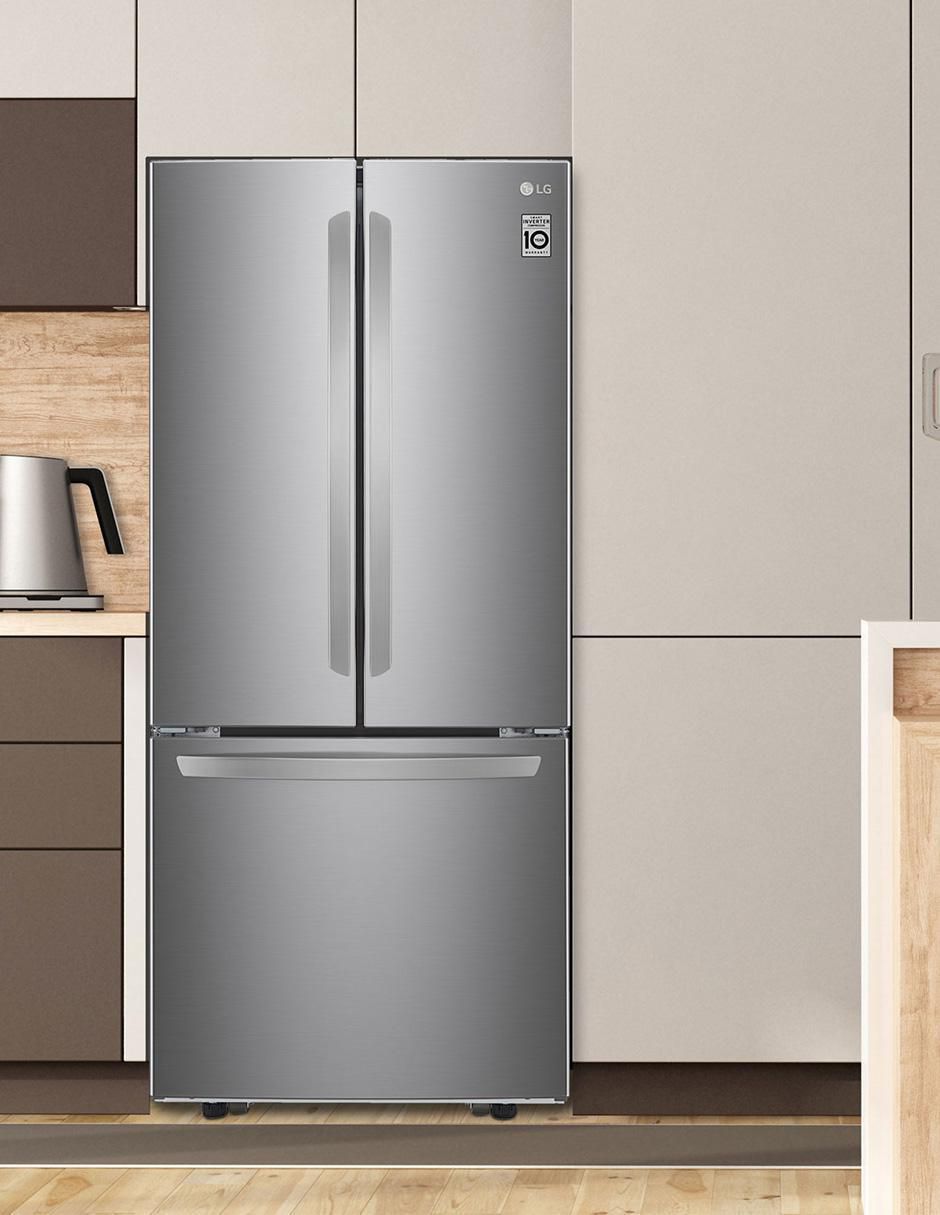Refrigerador french door LG 22 pies cúbicos inverter y no frost GM22BIP