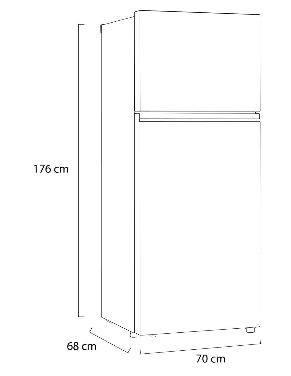 Refrigerador top mount LG Top Freezer 14 pies cúbicos inverter y no frost VT40BK