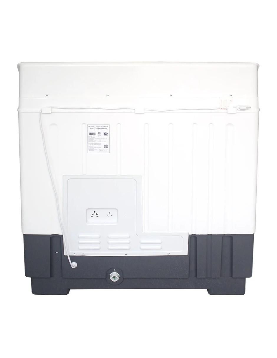 Lavadora doble tina 28 kg semiautomática carga superior ls28131pcba 4
