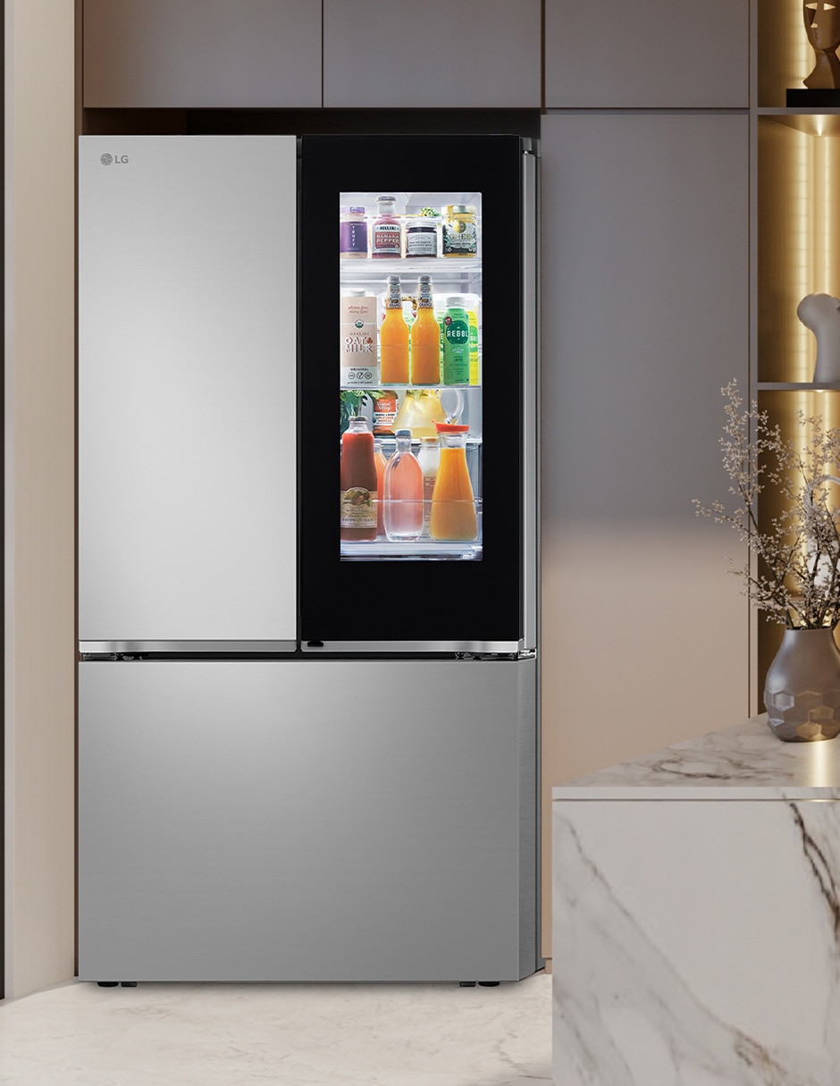 Refrigerador french door LG 32 pies cúbicos inverter y no frost con fábrica de hielo GM90FQP