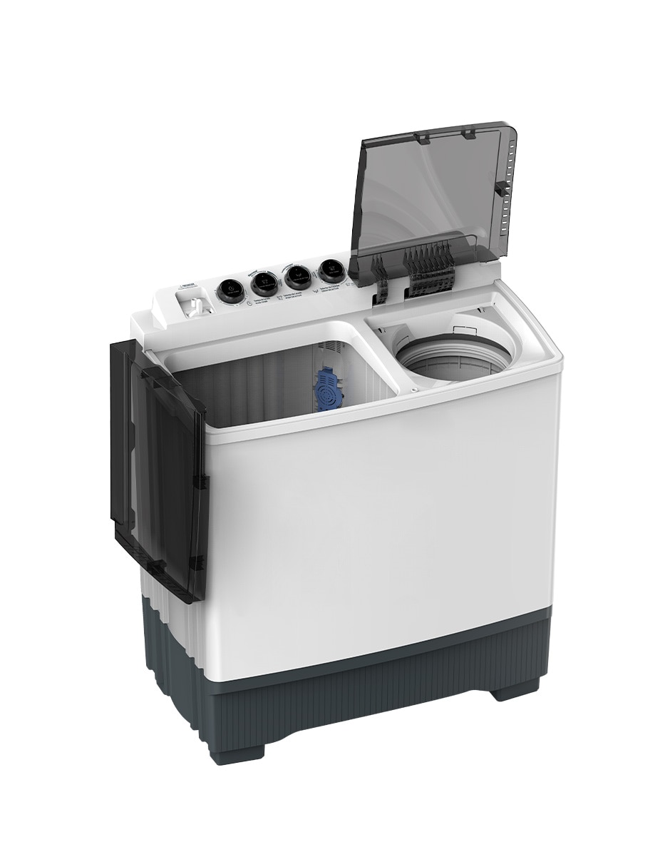 Lavadora doble tina Midea Twin Force 17 kg semiautomática carga superior MT100W170W-MX