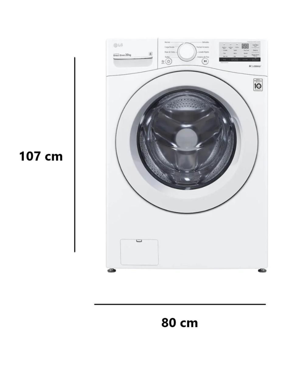 Lavadora 20 kg automática carga frontal wm20wv26w 5