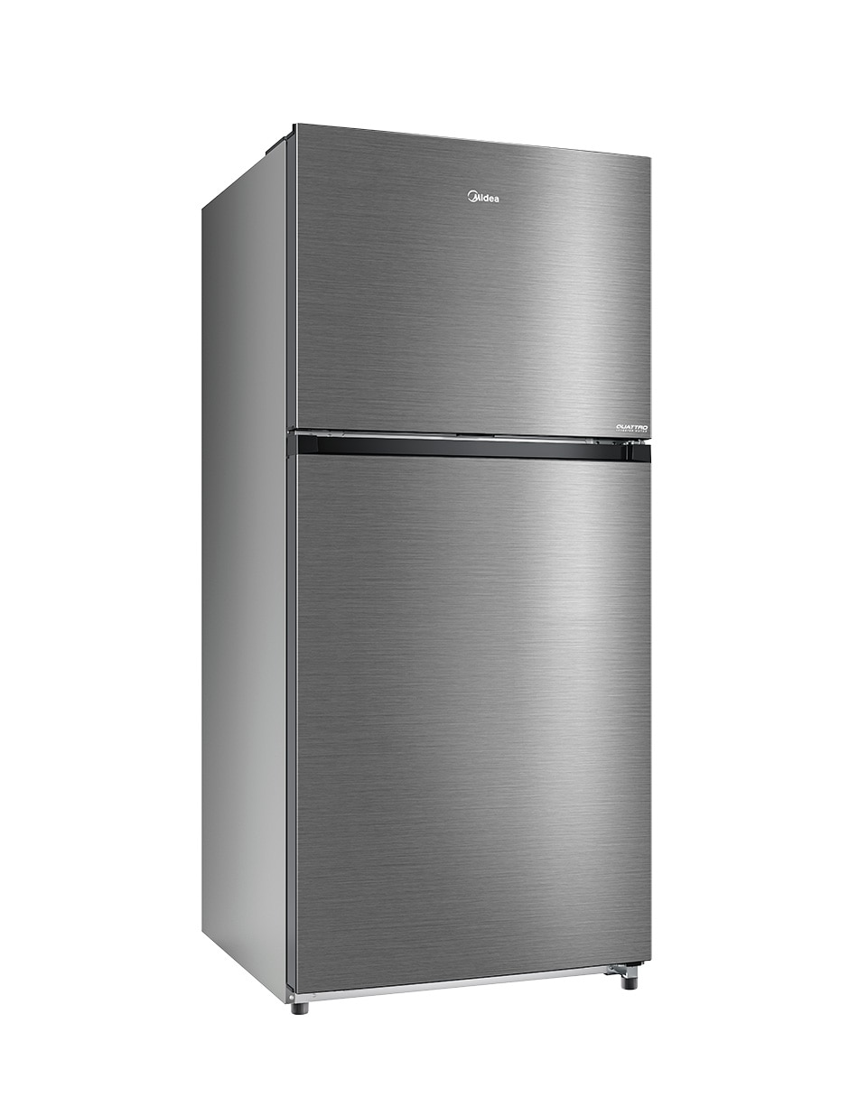Refrigerador top mount Midea Inverter Quattro 20 pies cúbicos inverter y no frost y fábrica de hielo MDRT765FGM46D