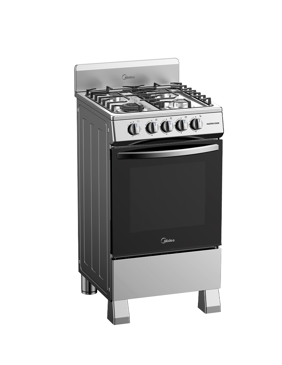 Estufa de piso a Gas Lp Mastercook 55.6 cm Mgs20fs1biabg de 4 quemadores 6