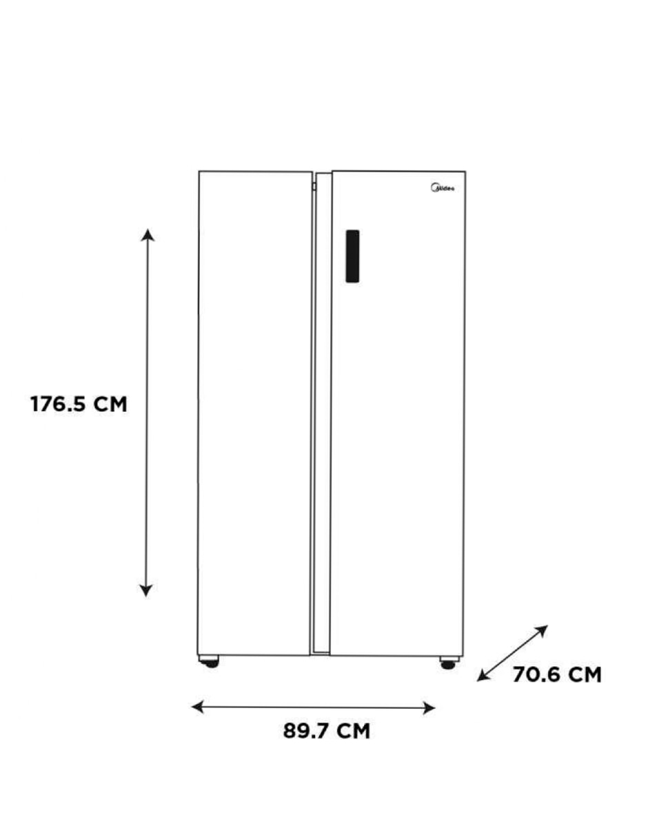 Refrigerador dúplex Inverter Quattro 20 pies cúbicos no frost fábrica de hielo MDRS710FGM22 10