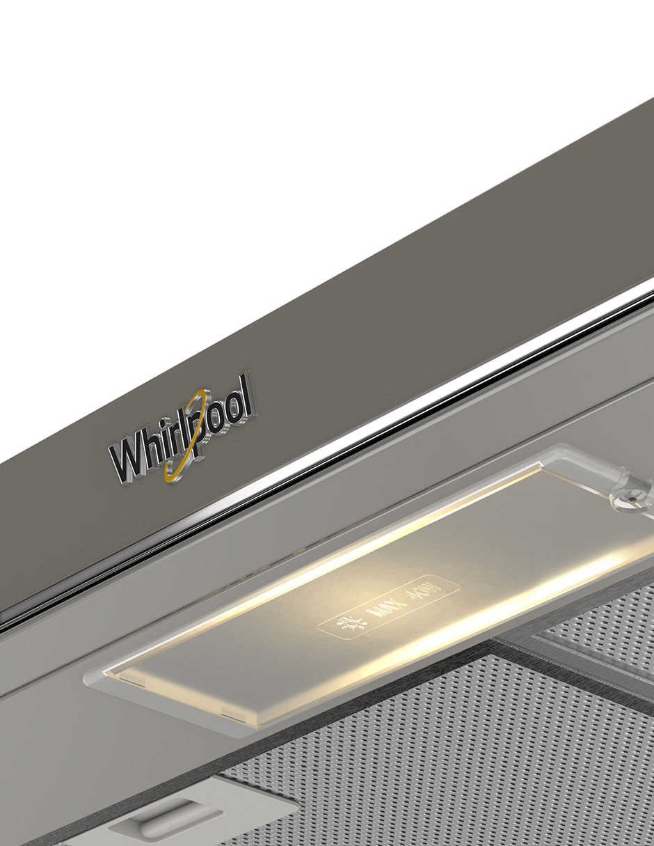 Combo estufa de piso a gas lp Whirlpool 76 cm CWFR7050S-HH de 6 quemadores + campana