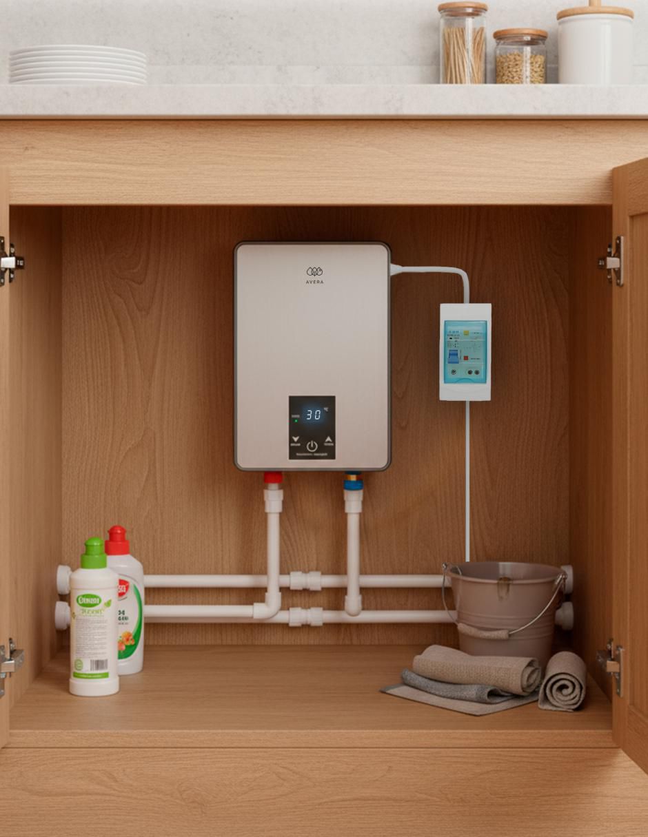 Calentador instantáneo Avera CE01 8 L eléctrico