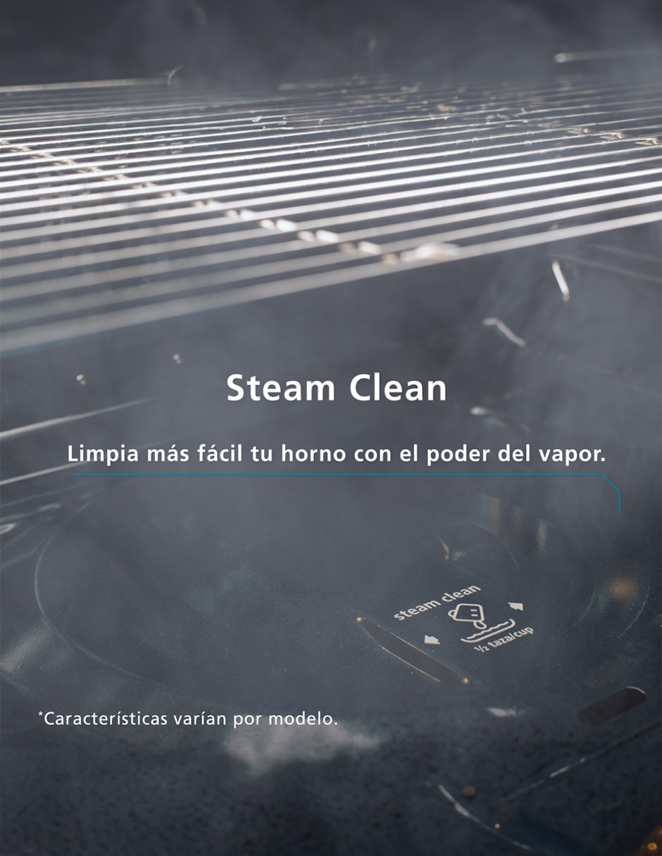 Estufa de piso a gas lp Mabe Air Fry 76 cm EMHA7602DSS0 de 6 quemadores