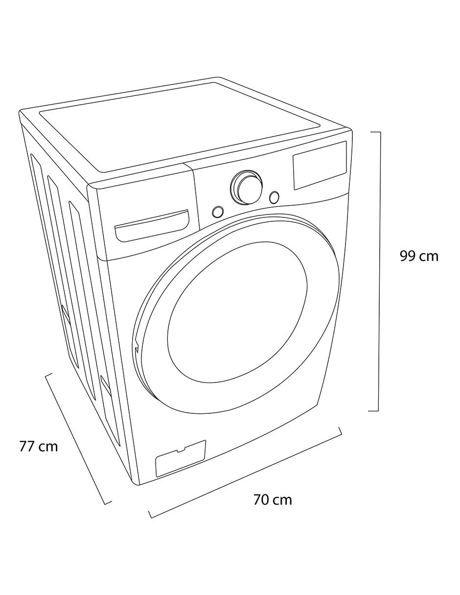 Lavadora 22 kg automática carga frontal WM22BV2S6R 11