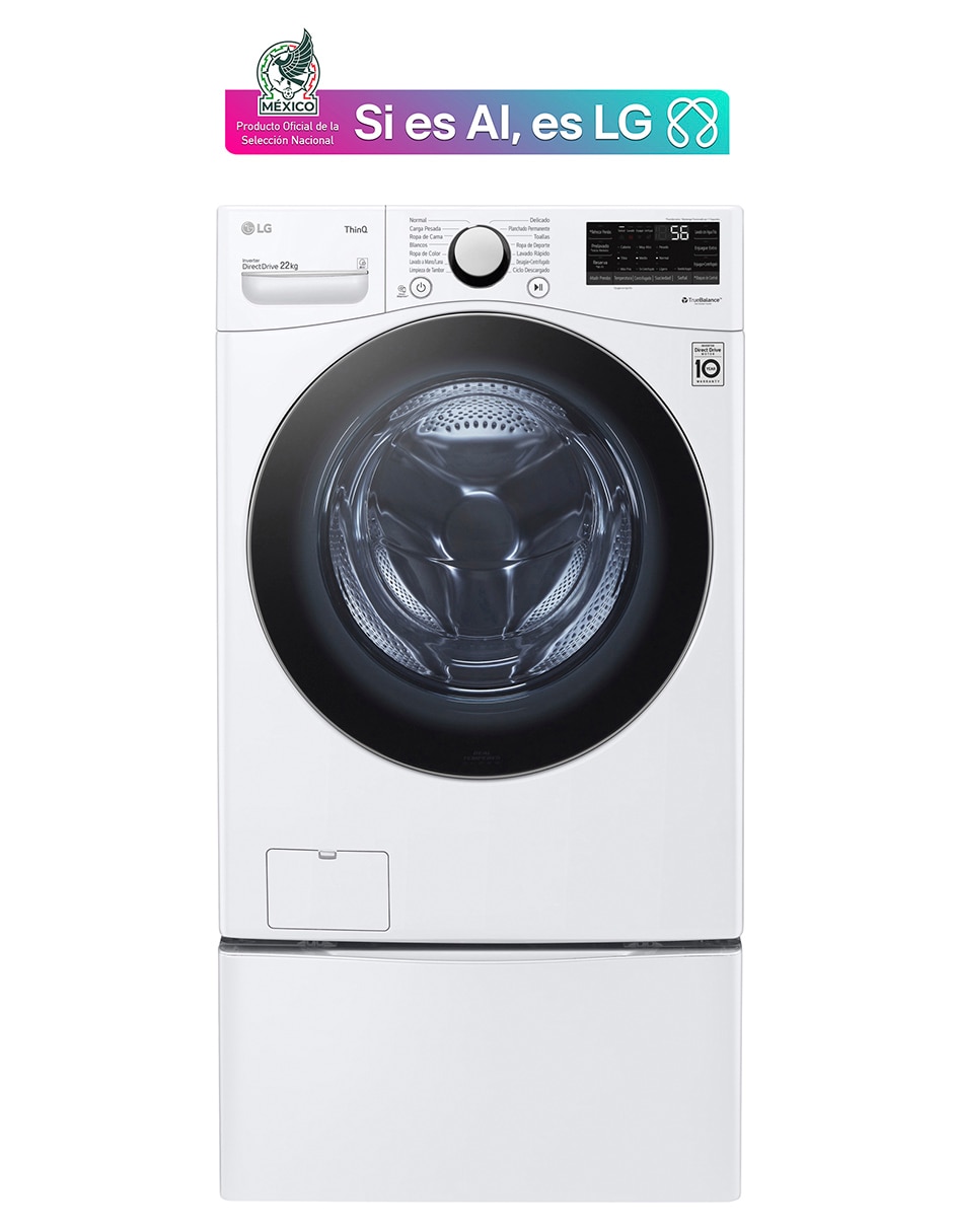 Lavadora LG 22 kg automática carga frontal WM22WV26SR.WDP6W