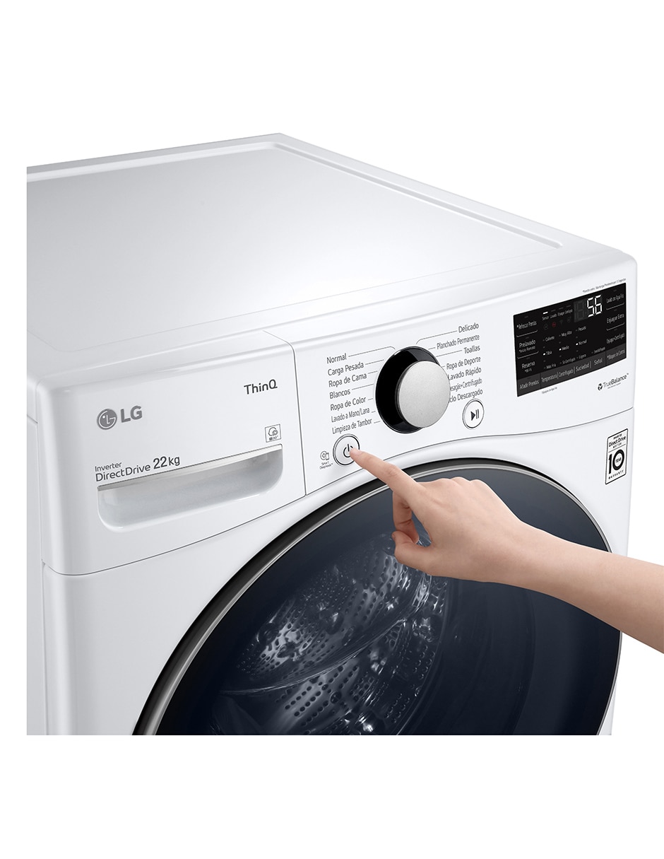 Lavadora LG 22 kg automática carga frontal WM22WV26SR.WDP6W