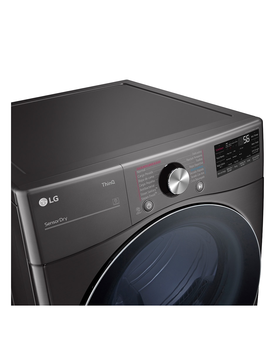 Secadora de gas lp lg de 22 kg con 14 ciclos df22bv2sr