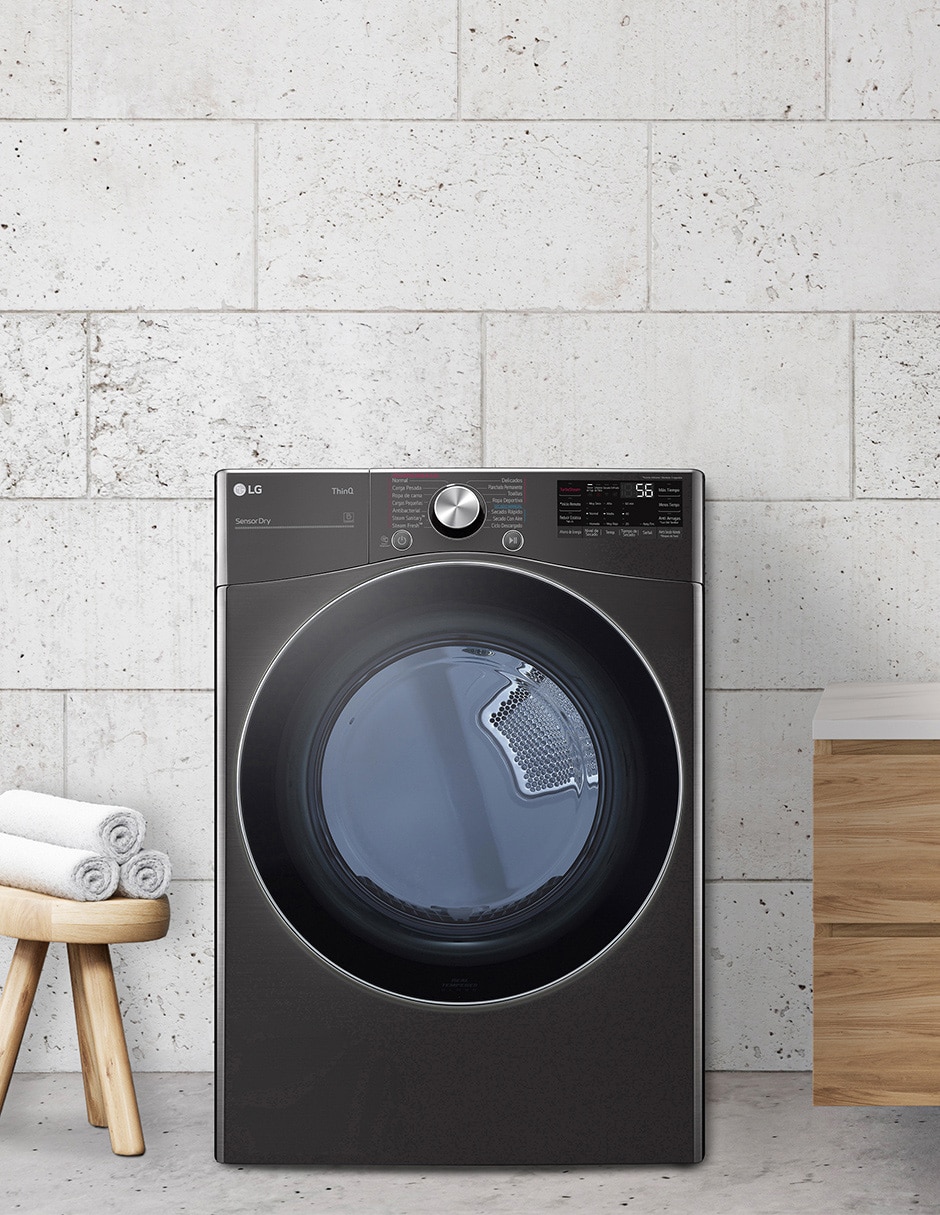 Secadora de gas lp lg de 22 kg con 14 ciclos df22bv2sr