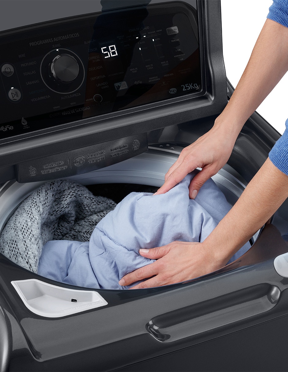 Lavadora Mabe Kit Limpieza 25 KG automática carga superior LMP75201WDAB0LIM