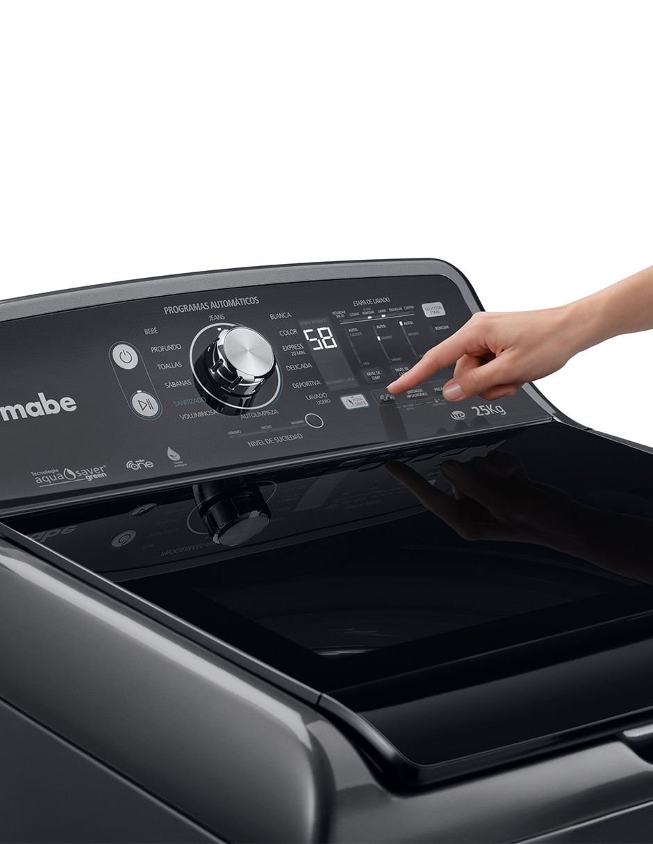 Lavadora Mabe Kit Limpieza 25 KG automática carga superior LMP75201WDAB0LIM
