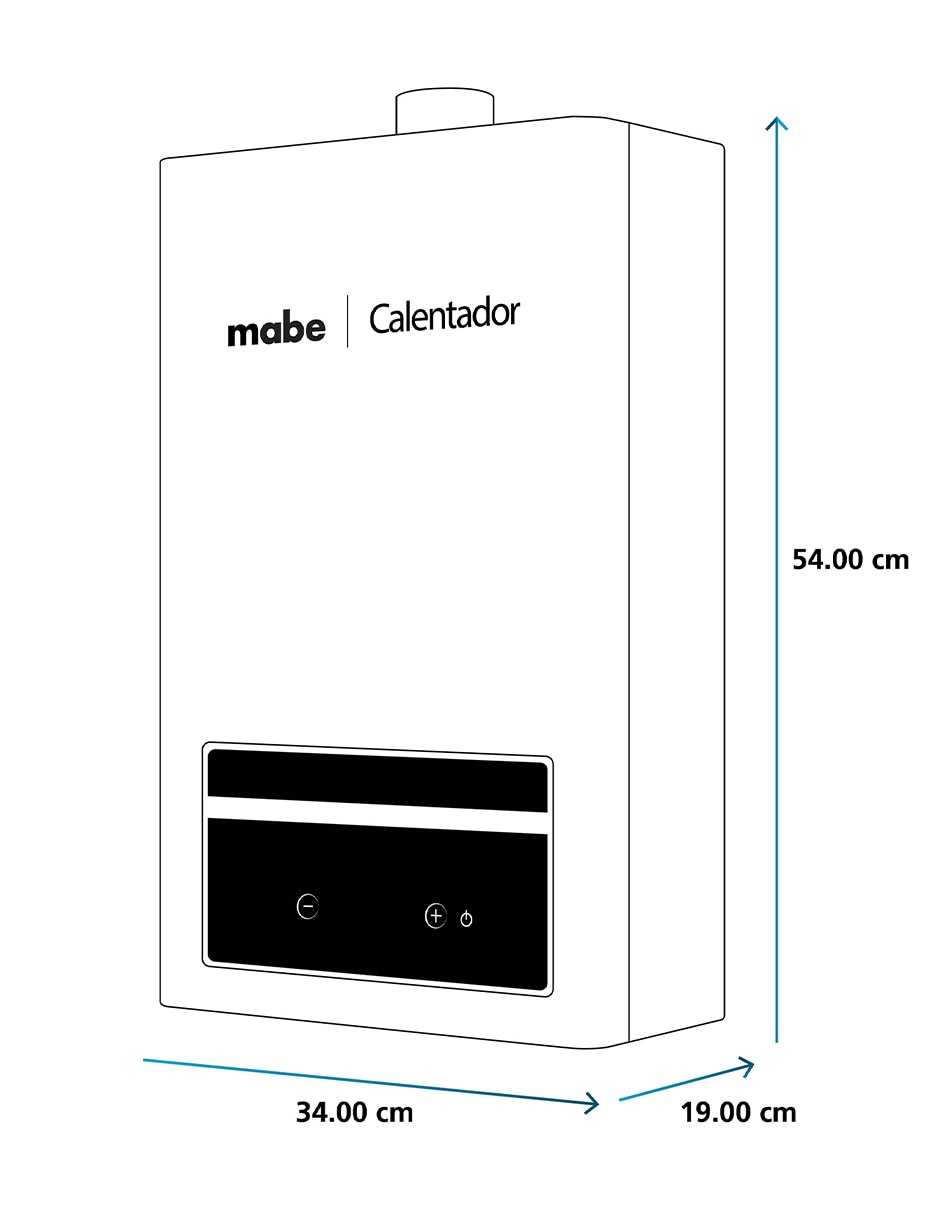 Calentador instantáneo Mabe CMBM11M1FSNA 11 L Gas Natural