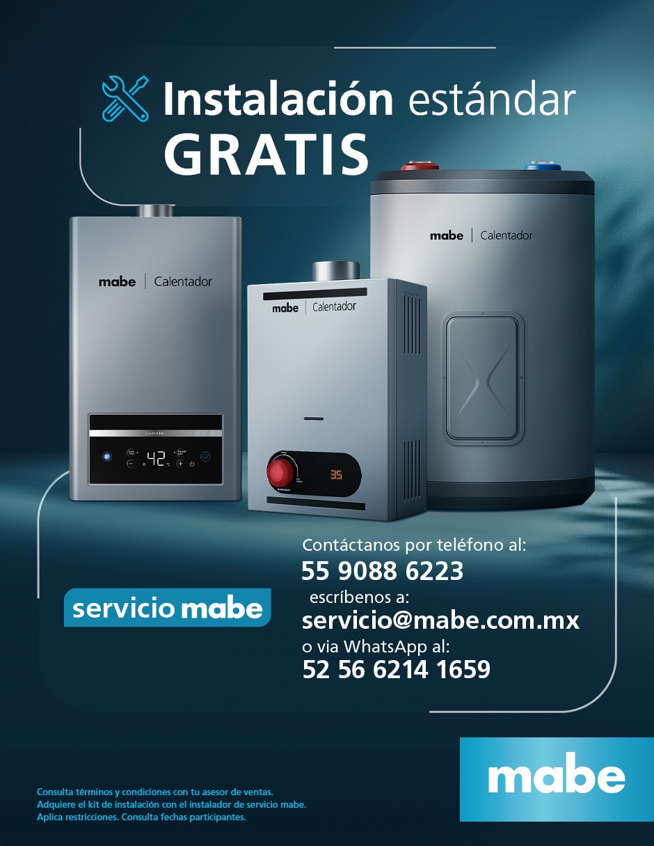 Calentador instantáneo Mabe CMBM16M1FSLP 16 L Gas Lp