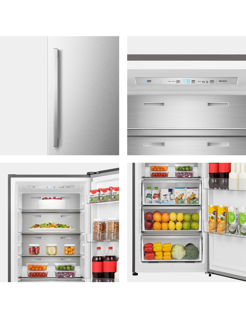 Refrigerador dúplex Hisense 28 pies cúbicos inverter y no frost FV28N6ASX