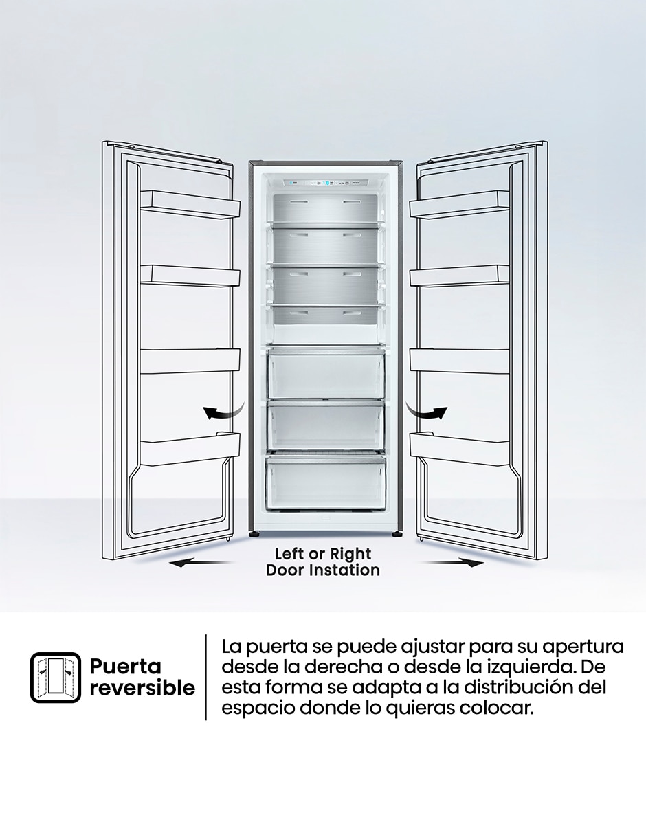 Refrigerador Dúplex 28 pies cúbicos Inverter y No Frost y fabrica de hielos manual FV28N6ASX 9