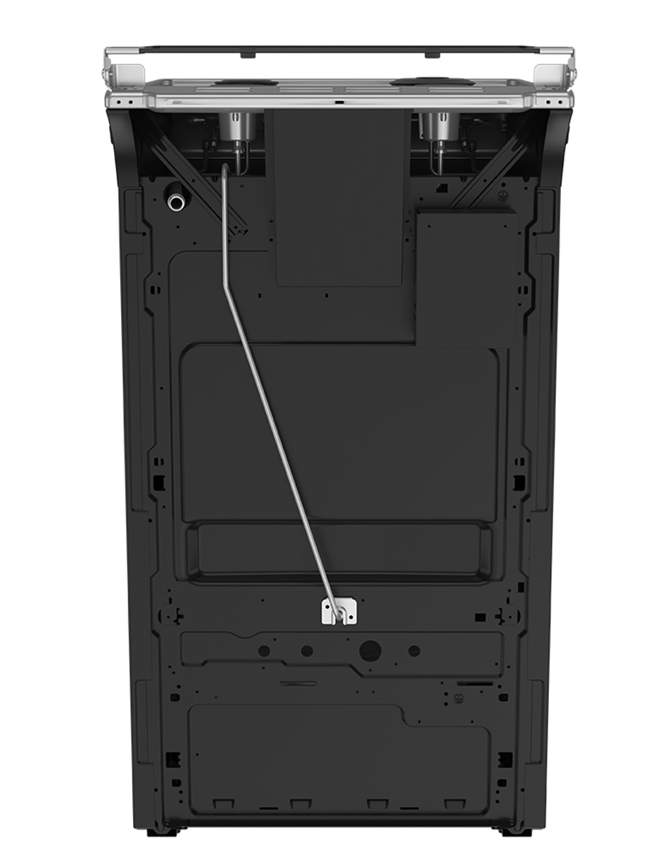 Combo estufa de piso a Gas LP Mabe Tecnología Ultimate Cooking y Cleaning 50.60 cm EM5060X2CMPU50 de 4 quemadores + Campana