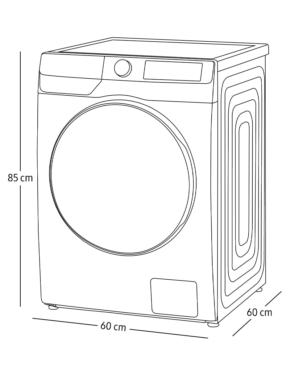 Lavasecadora Samsung eléctrica 13 kg/8 kg WD13FG6B34BEAX