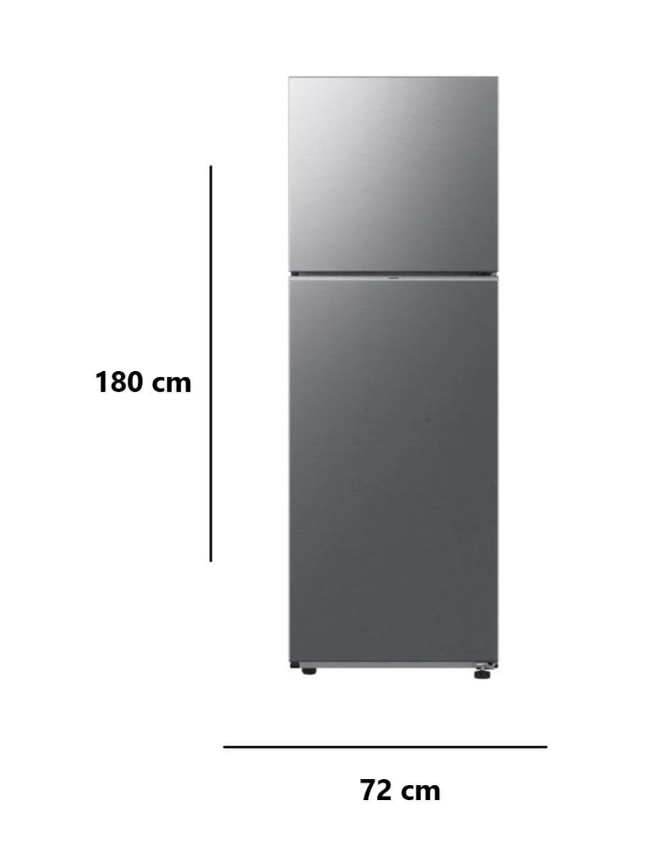 Refrigerador top mount Samsung 12 pies cúbicos tecnología inverter y manual RT35DG5124S9