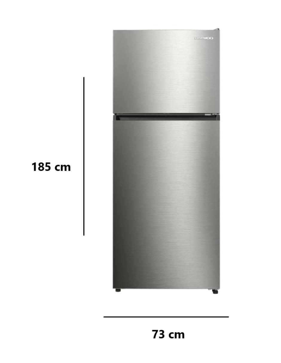 Refrigerador top mount Daewoo 17 pies cúbicos inverter y fábrica de hielo DRT-1730SSBCI