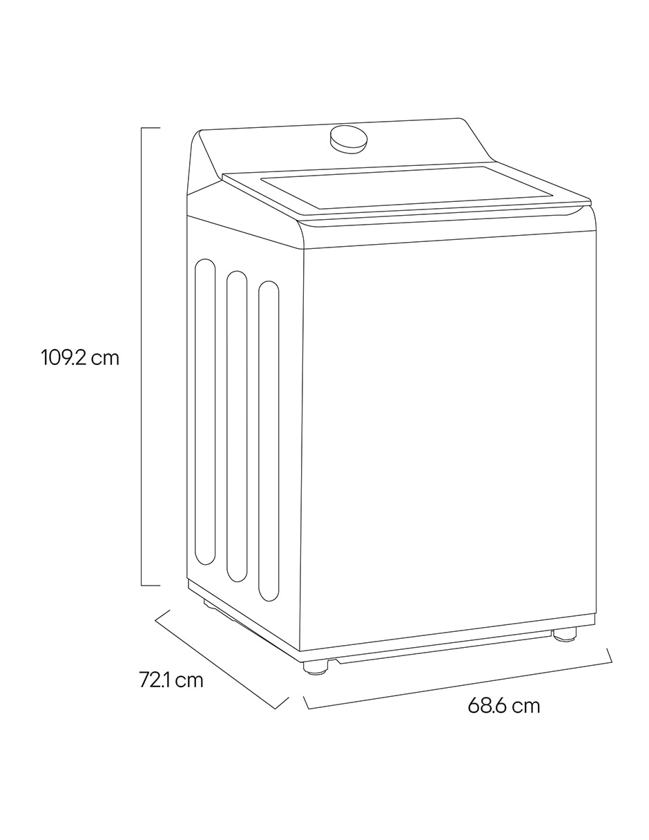 Lavadora Lg Electronics 23 kg automática carga superior WT23PBTX6A