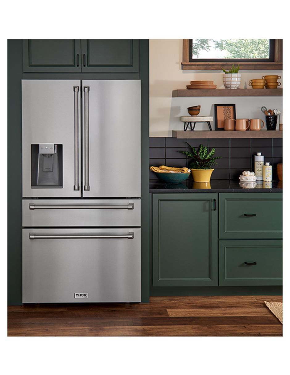 Refrigerador french door Thor Kitchen 21 pies cúbicos Dual Cooling (Doble Evaporador) y fábrica de hielos TRF3601FD