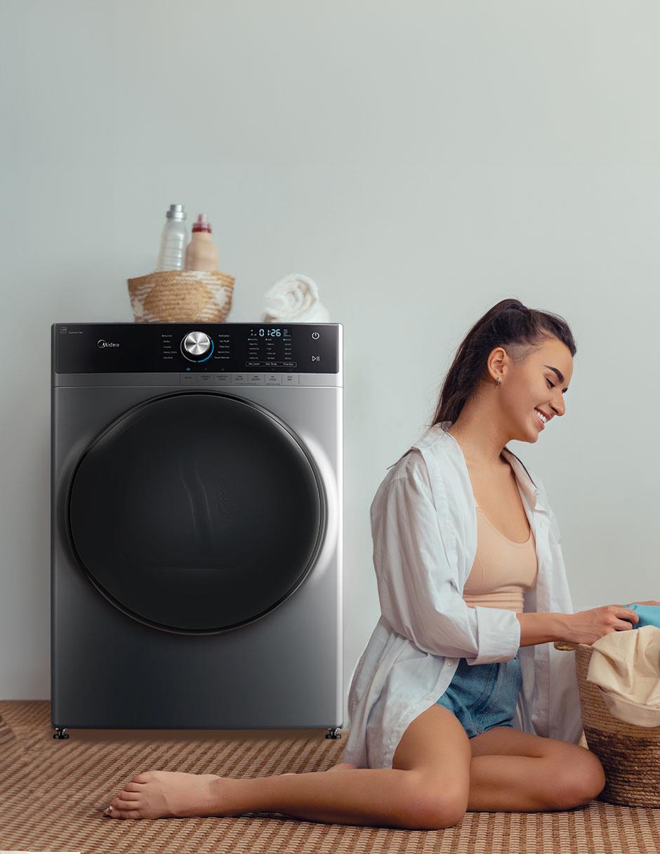 Secadora de electrónico Midea de 22 kg con 14 ciclos MH04D220/S