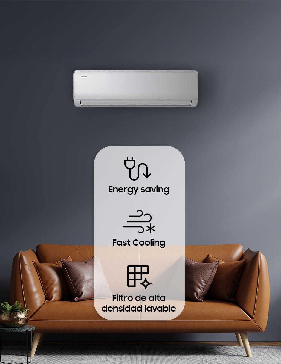 Aire Acondicionado Mini Split Inverter Samsung Frío 11500 Btu Ar40H12D0Amx 110V